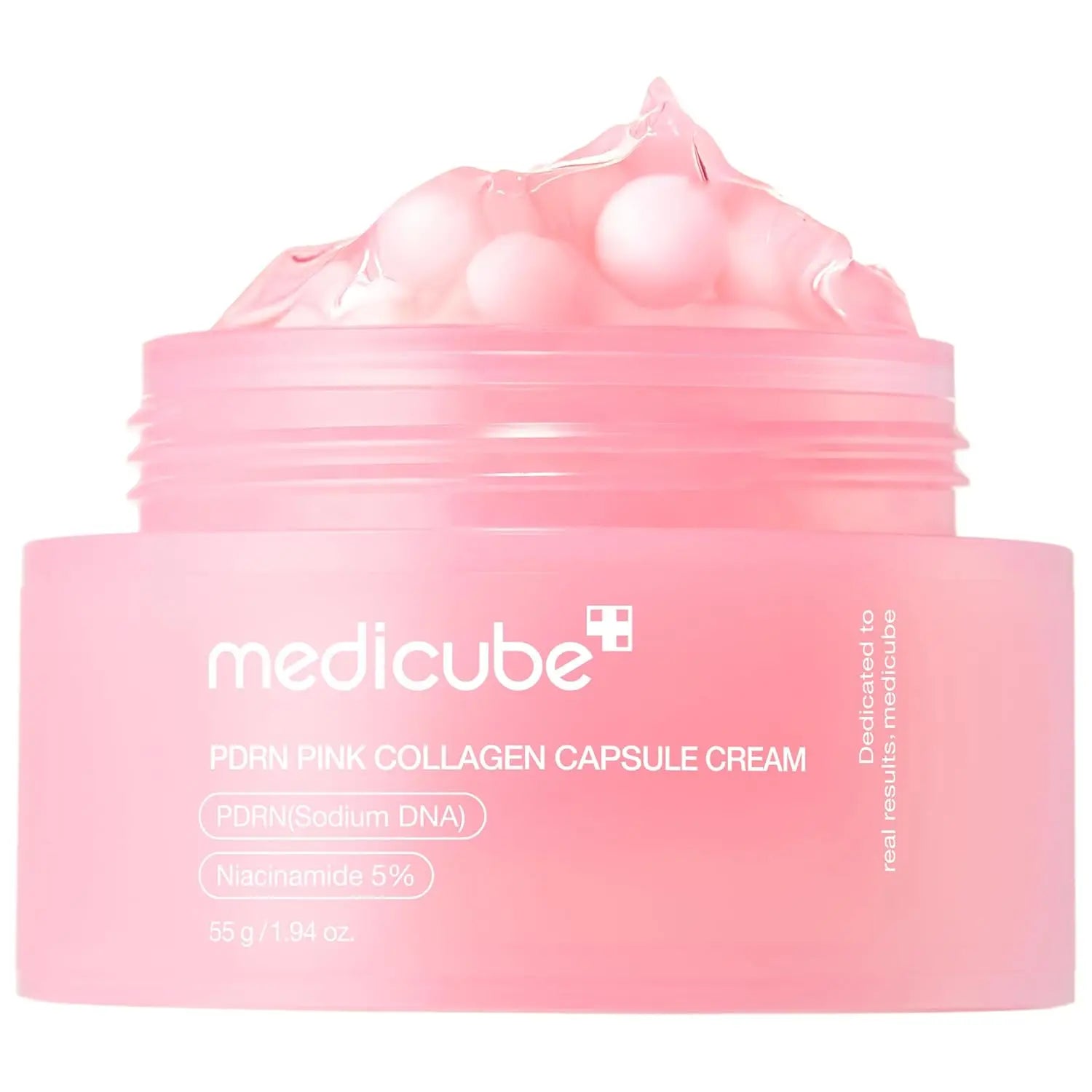 Medicube Salmon DNA PDRN Pink Collagen Capsule Cream Lightweight Face Moisturizer Korean Skincare