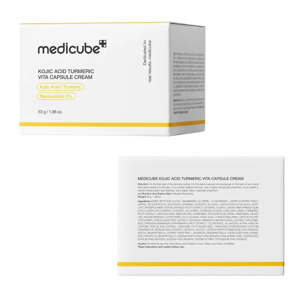 Medicube Kojic Acid Turmeric Capsule Cream Uneven Skin Tone Brightening Korean Skincare
