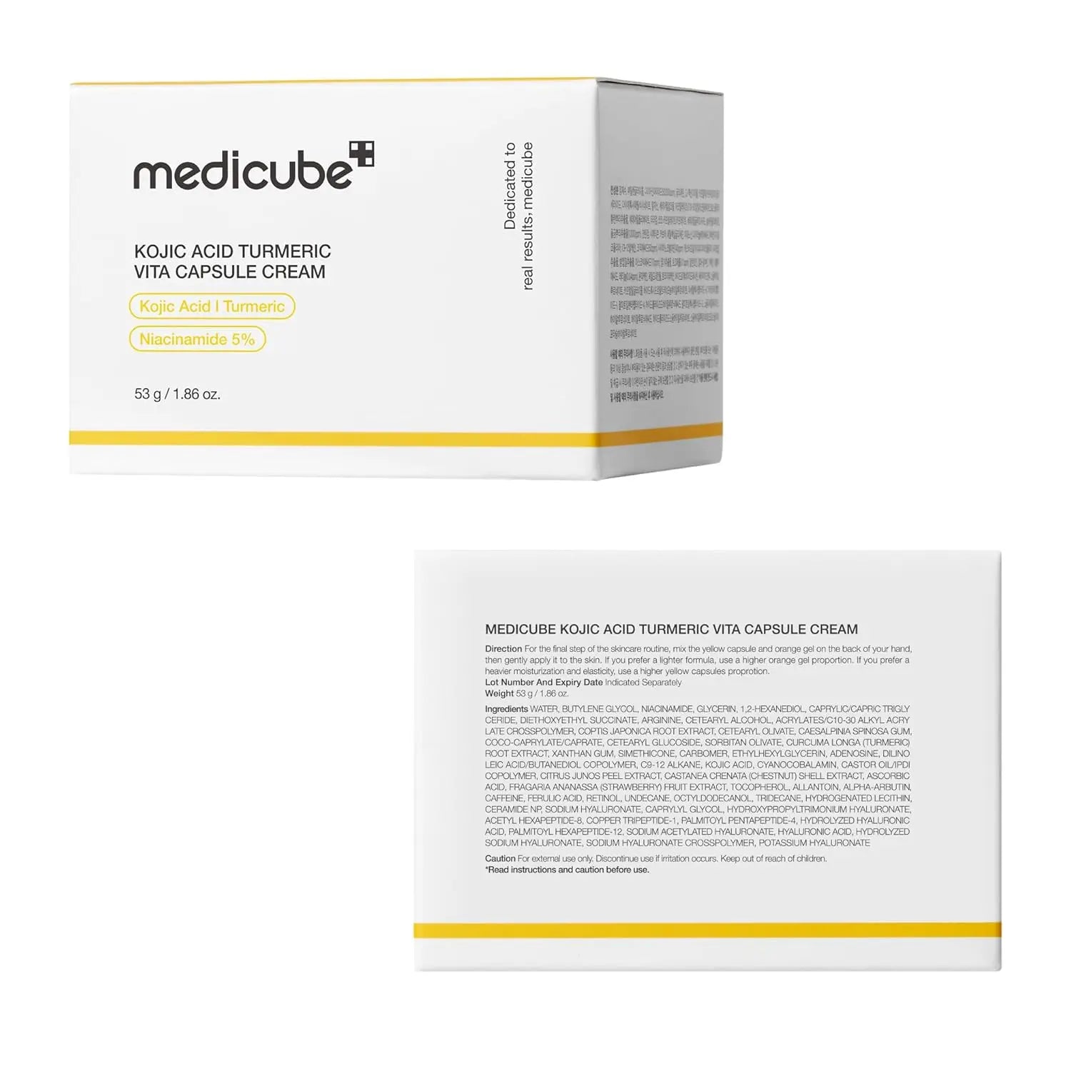 Medicube Kojic Acid Turmeric Capsule Cream Uneven Skin Tone Brightening Korean Skincare