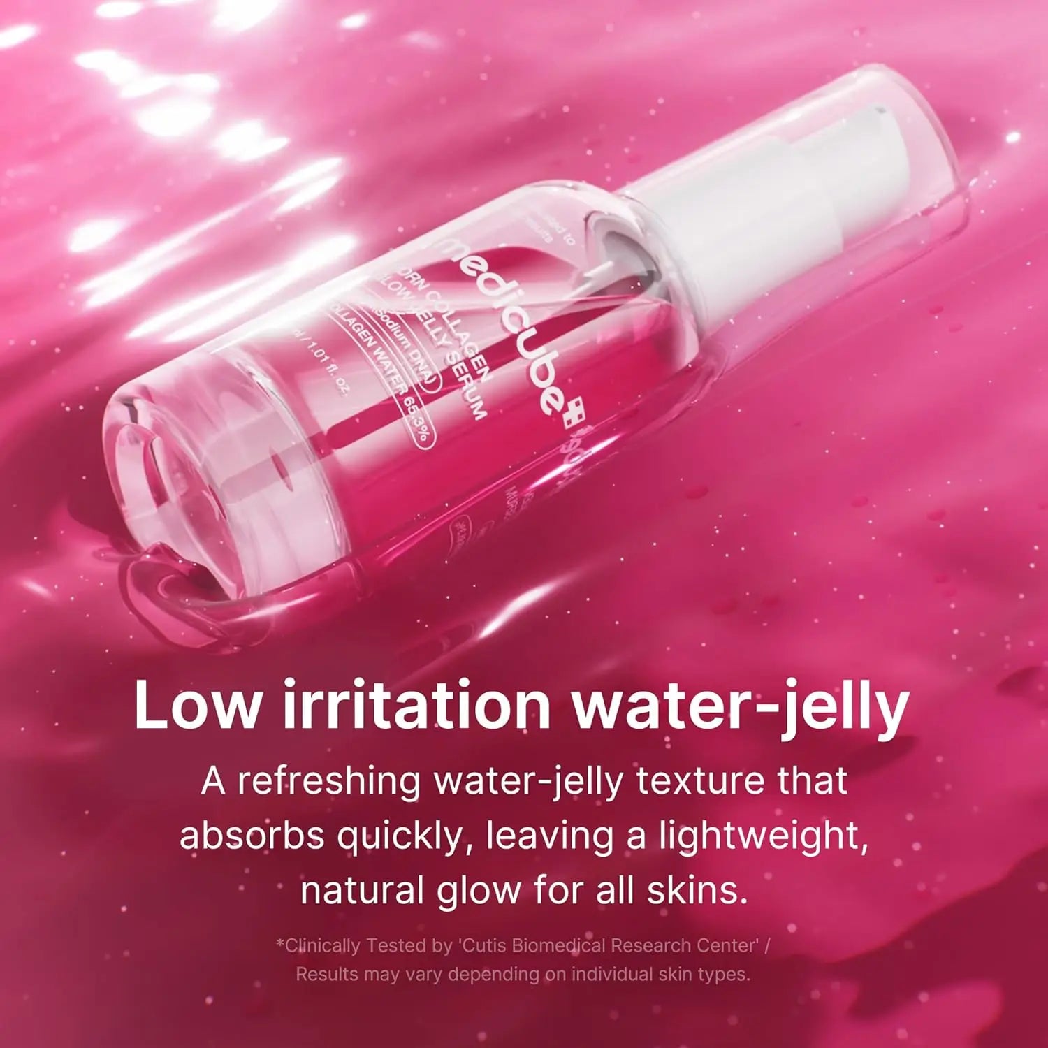 PDRN Salmon DNA Pink Collagen Glow Jelly Serum Face & Body Anti-Wrinkle Moisturizer 100mL