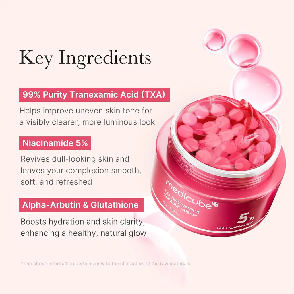 Medicube TXA Niacinamide Vitamin C Night Cream Dual Radiance Even Skin Tone Korean Skincare