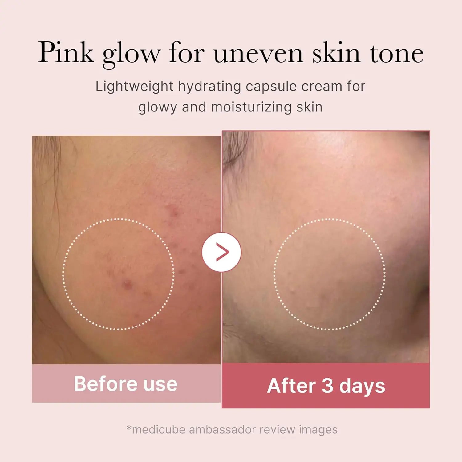 Medicube Salmon DNA PDRN Pink Collagen Capsule Cream Lightweight Face Moisturizer Korean Skincare