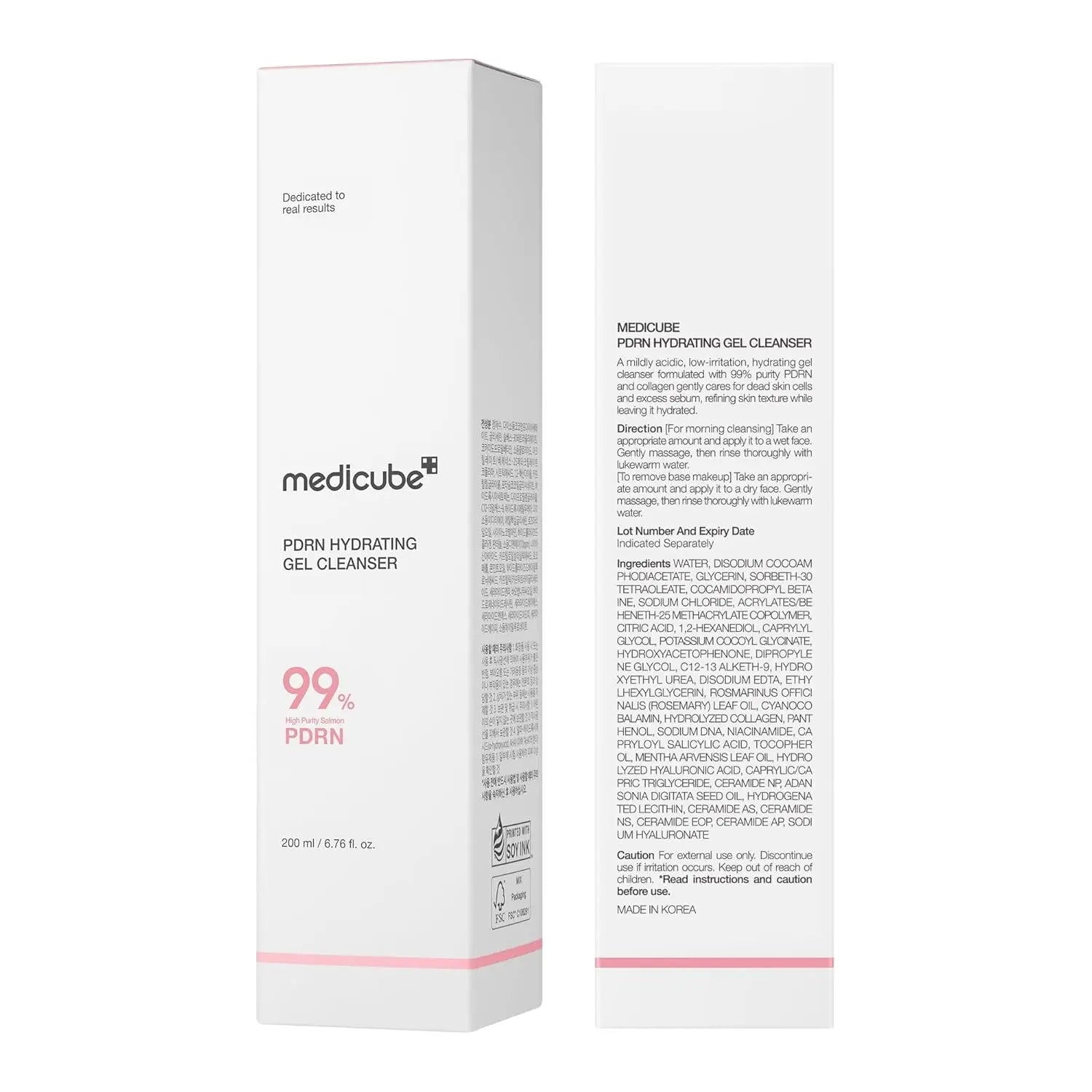 Medicube Jelly-to-Foam Cleanser Low pH Hydrating Daily Face Wash All Skin Types Korean Skincare