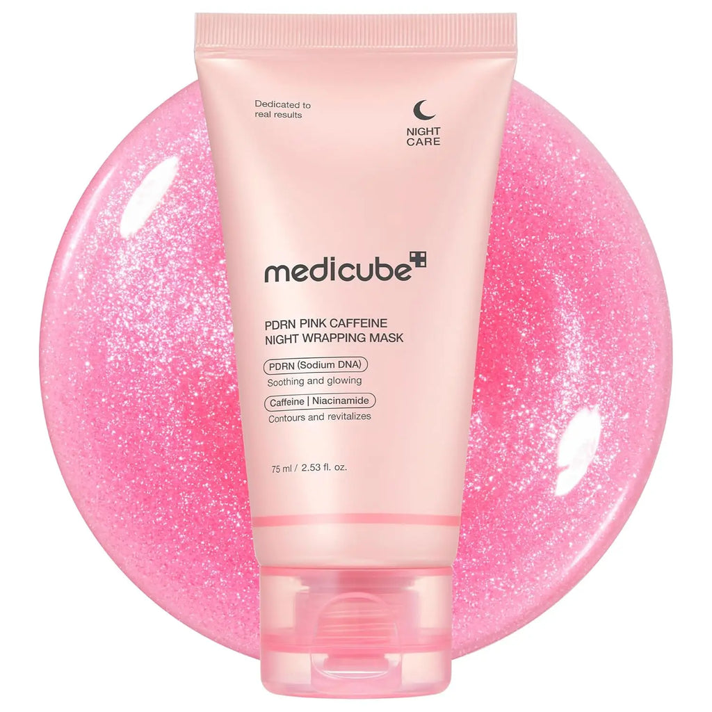 Medicube PDRN Caffeine Overnight Peel-Off Wrapping Mask Glass Skin Korean Skincare