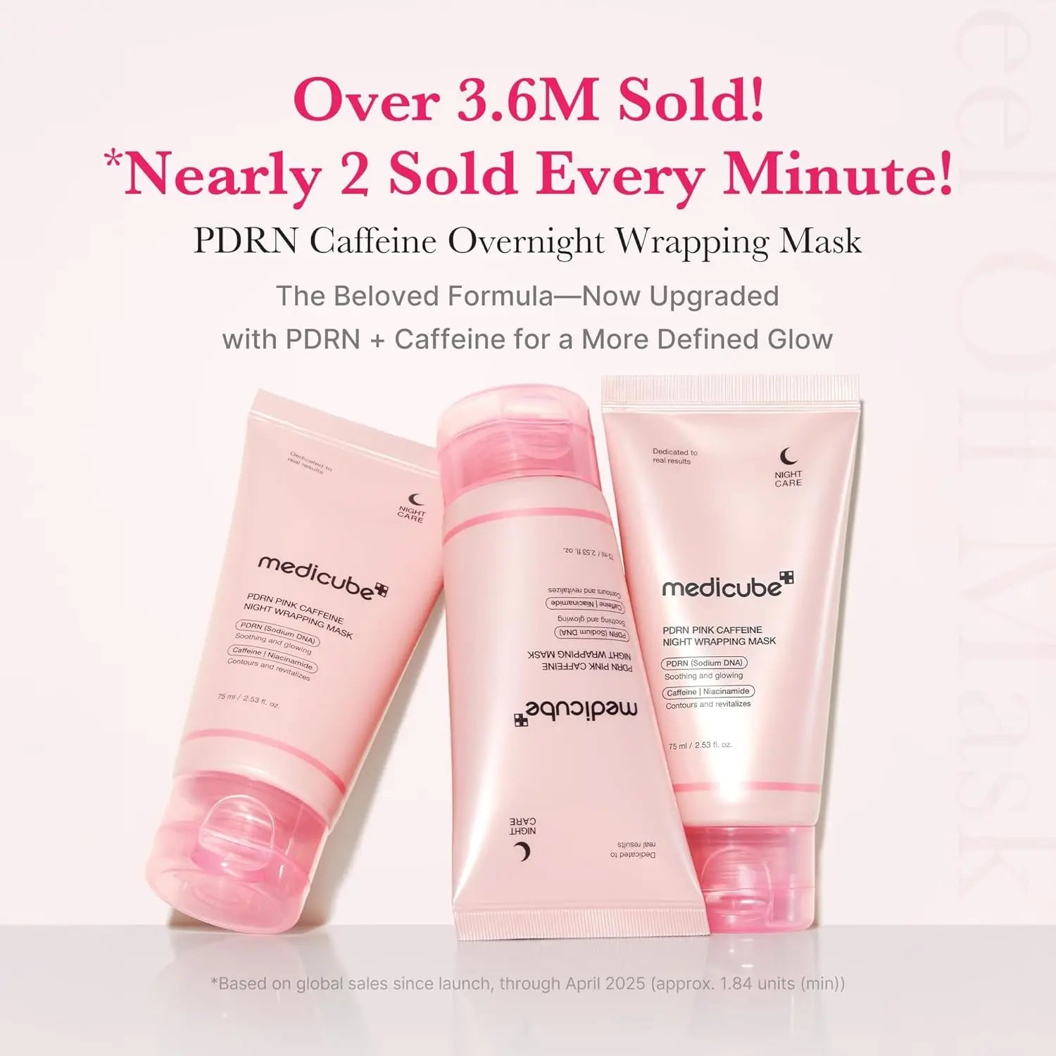 Medicube PDRN Caffeine Overnight Peel-Off Wrapping Mask Glass Skin Korean Skincare