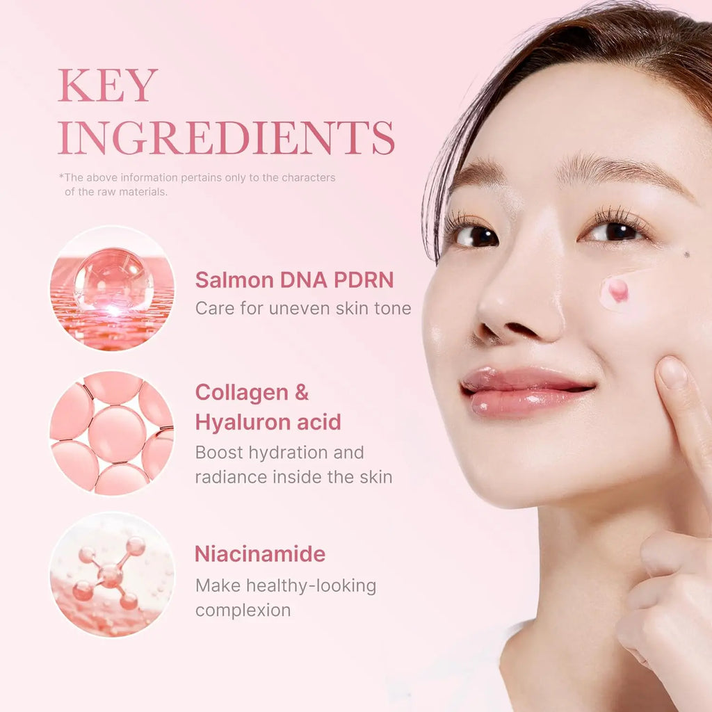 Medicube Salmon DNA PDRN Pink Collagen Capsule Cream Lightweight Face Moisturizer Korean Skincare