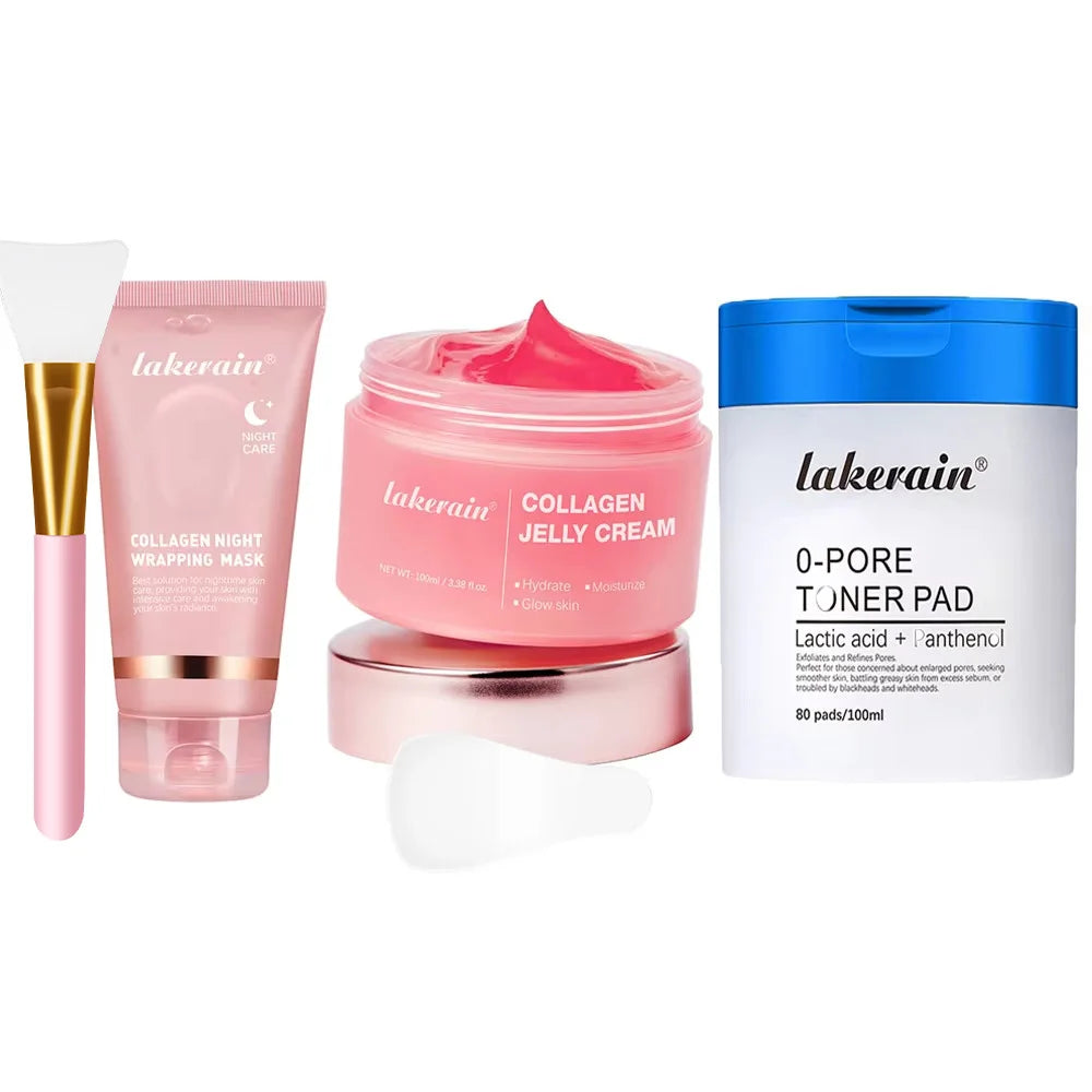 Korean Collagen Peel-Off Face Mask Anti-Wrinkle Lifting Overnight Bio Pack Night Wrapping Mask