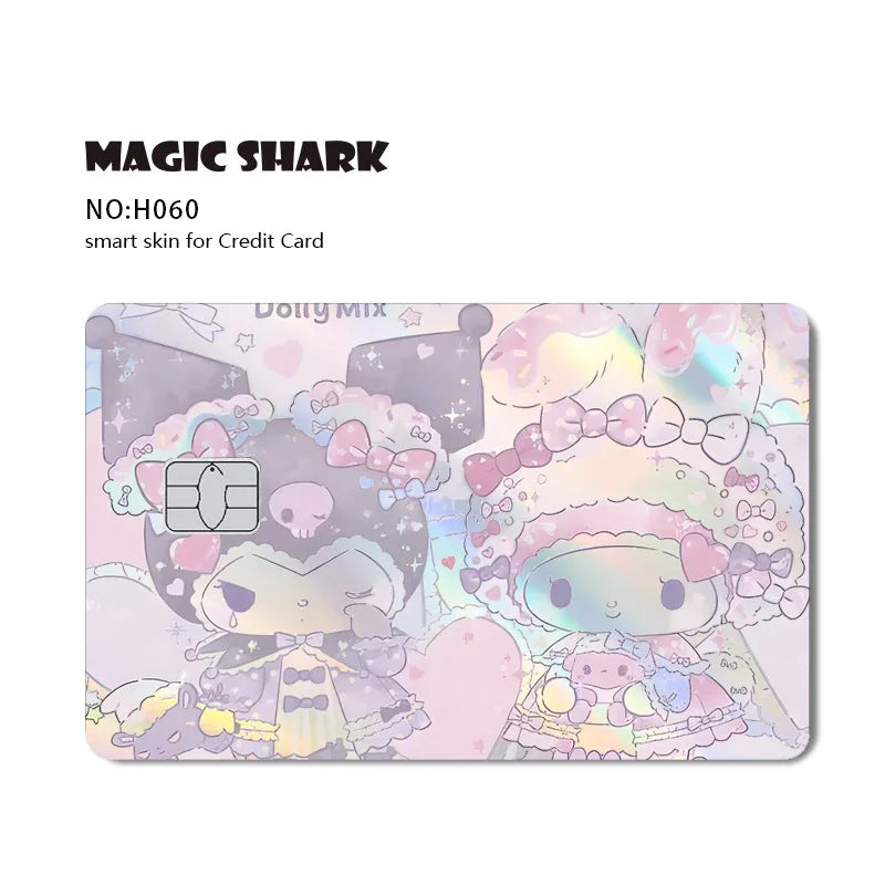 Hello Kitty Card Skin Stickers — Holographic Sanrio Debit Card Covers