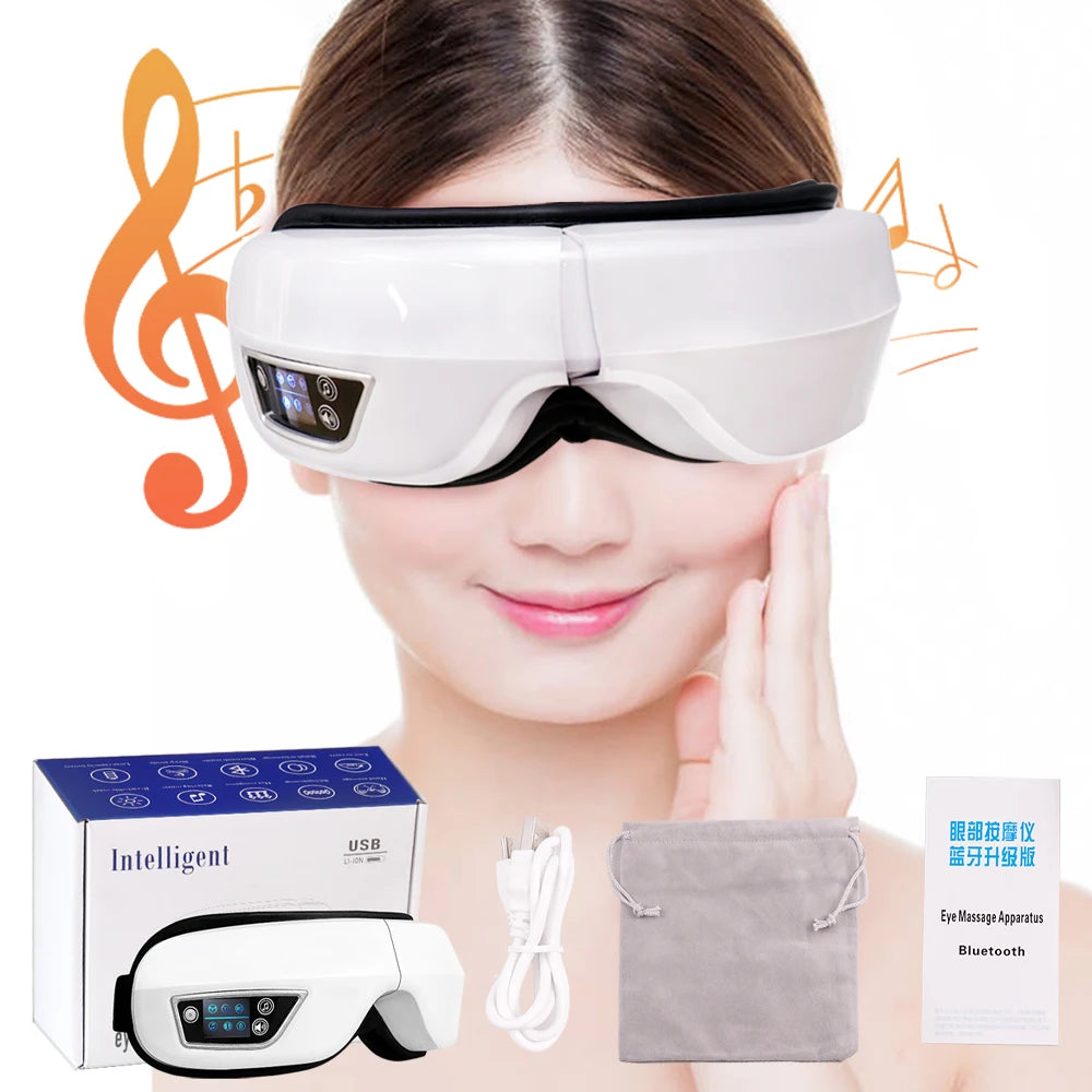 Smart Heated Eye Massager — Bluetooth Music, Foldable