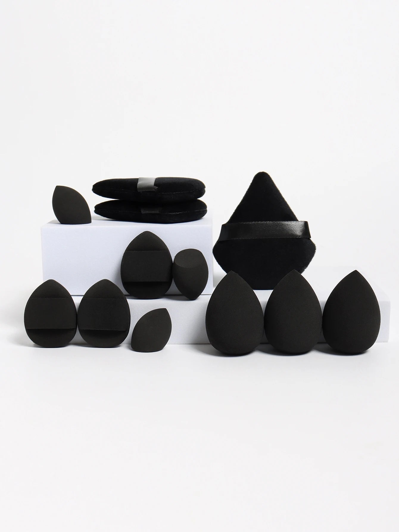 12-Piece Makeup Sponge Set Beauty Eggs Air Cushion Puffs Powder Puff Blending Kit