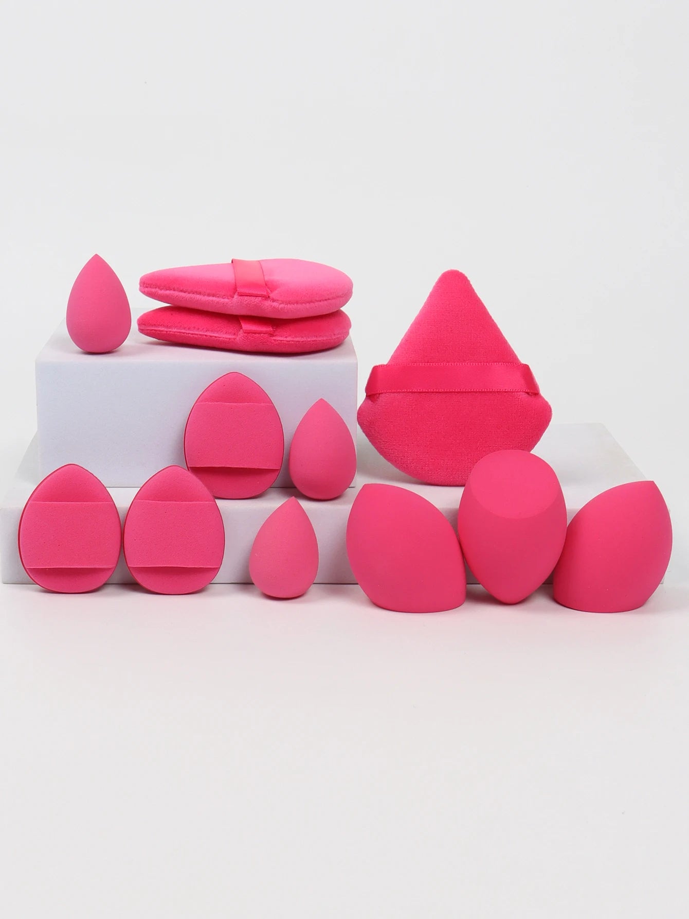 12-Piece Makeup Sponge Set Beauty Eggs Air Cushion Puffs Powder Puff Blending Kit
