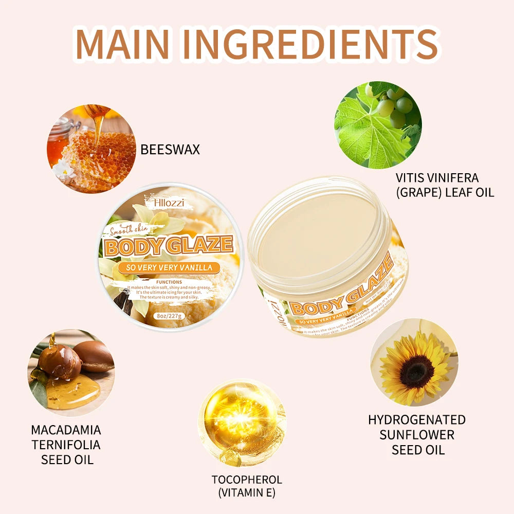 Vanilla Whipped Body Glaze — Nourishing Non-Greasy Body Butter