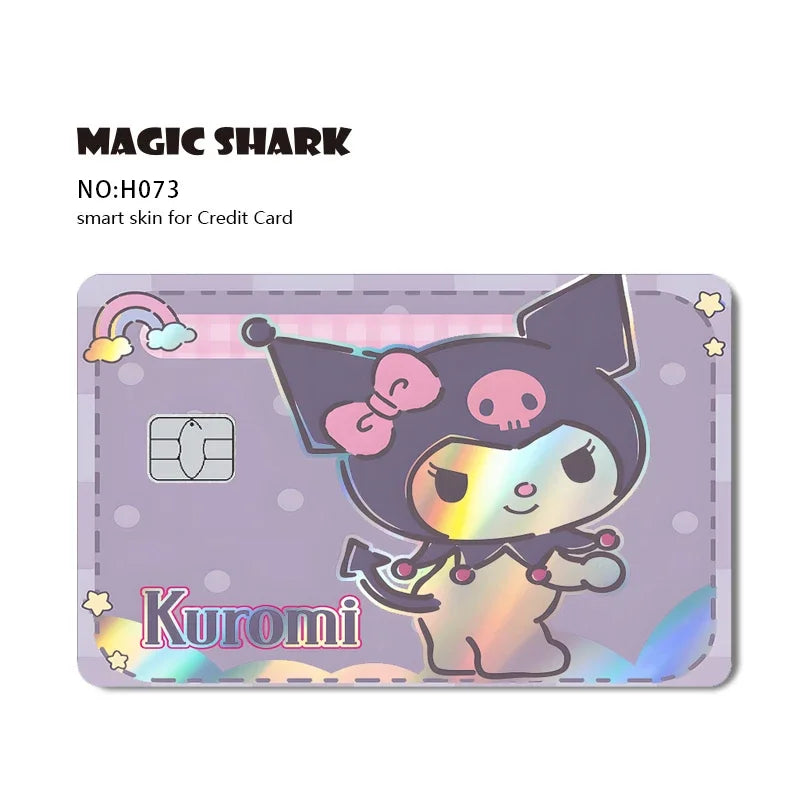 Hello Kitty Card Skin Stickers — Holographic Sanrio Debit Card Covers