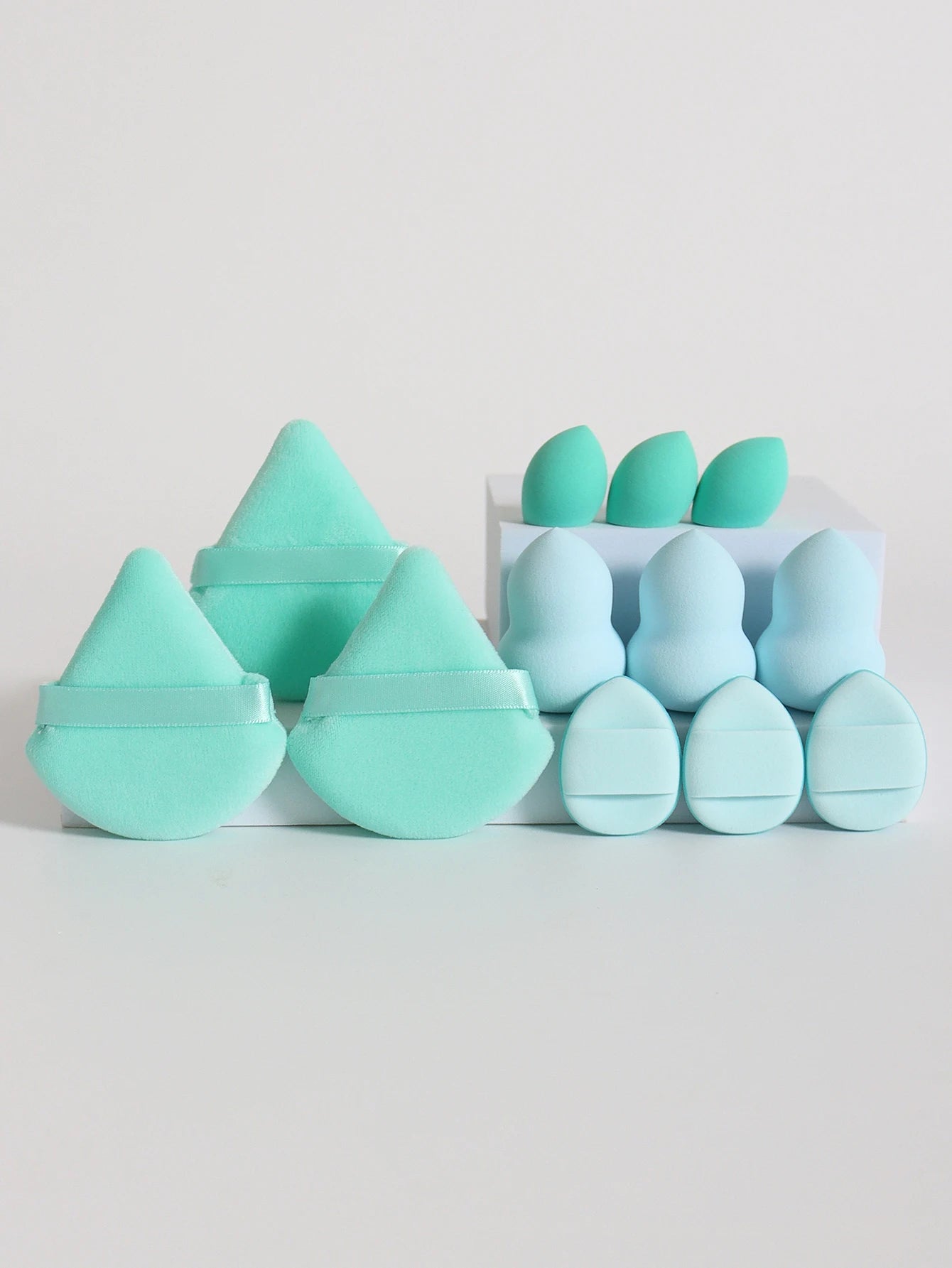12-Piece Makeup Sponge Set Beauty Eggs Air Cushion Puffs Powder Puff Blending Kit