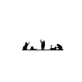 Cute Kitten Car Stickers — Kawaii Rearview Mirror Decals