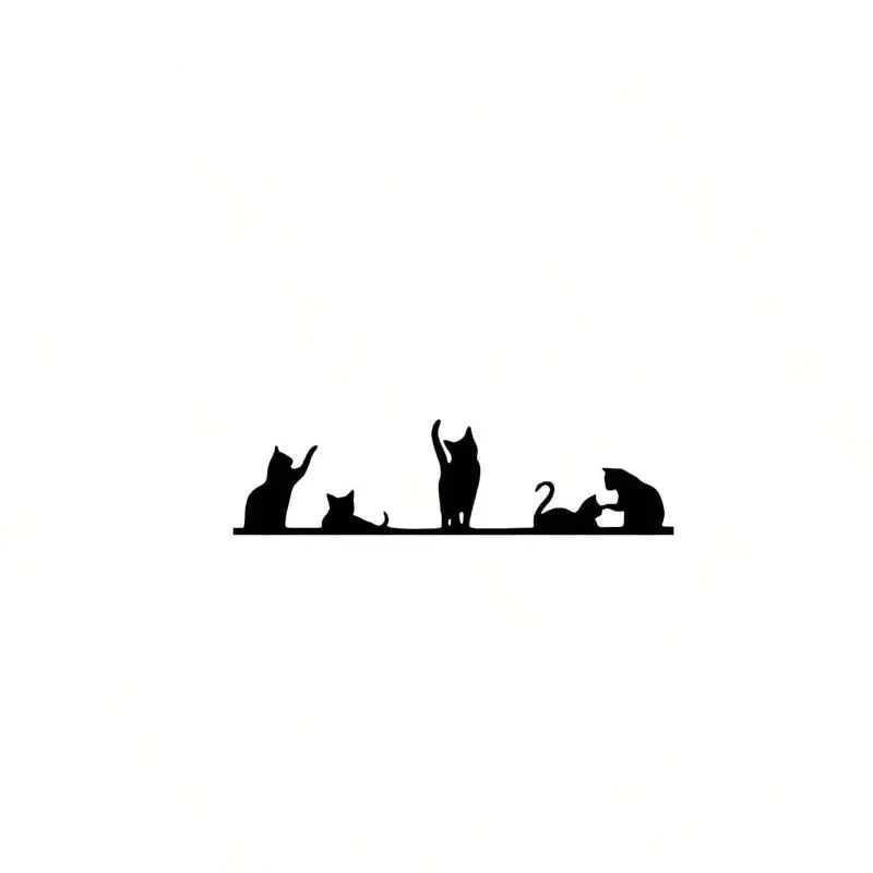 Cute Kitten Car Stickers — Kawaii Rearview Mirror Decals