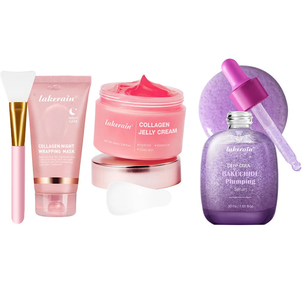 Korean Collagen Peel-Off Face Mask Anti-Wrinkle Lifting Overnight Bio Pack Night Wrapping Mask