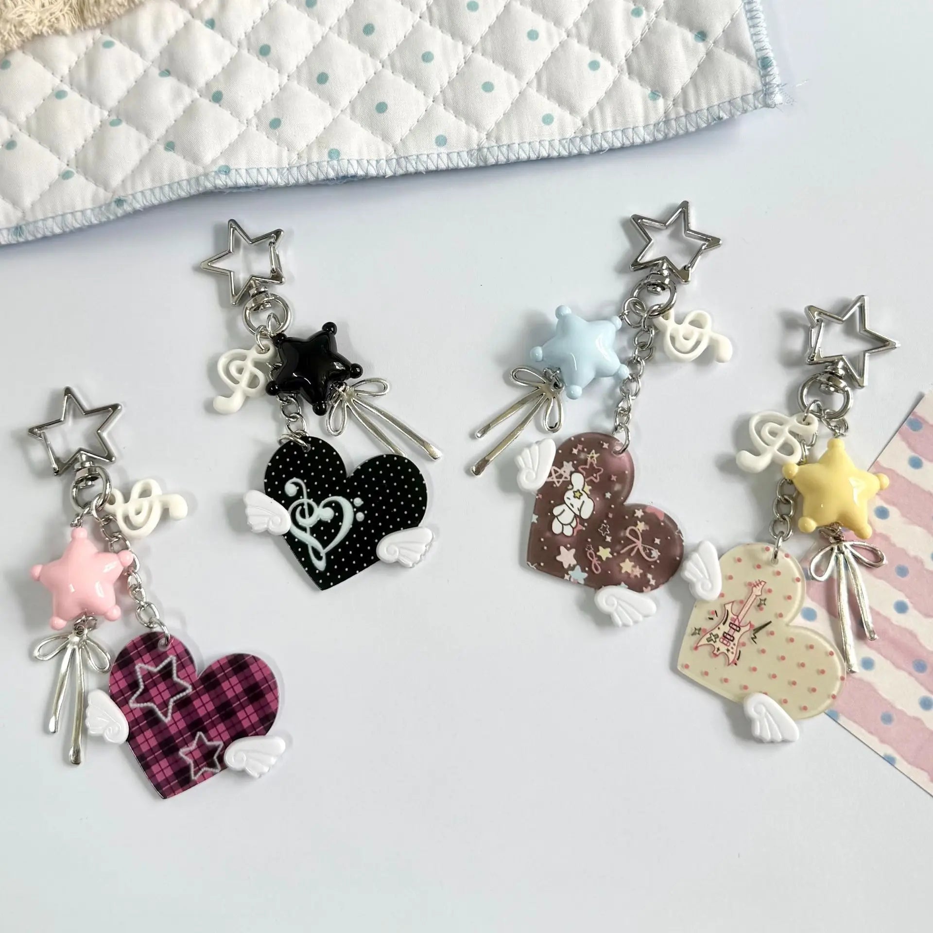 Cute Animal Trinket Keychain — Kawaii Bag Charm & Backpack Pendant