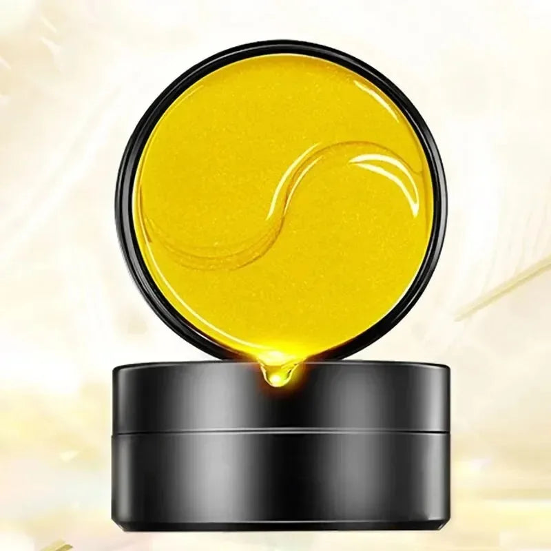 60-Pack Gold Collagen Under Eye Patches Hydrating Crystal Eye Mask Korean Skincare Anti-Fatigue