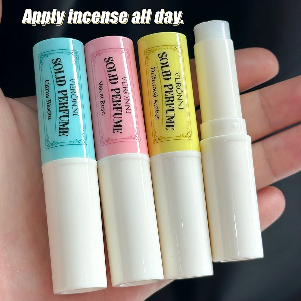 Solid Perfume Sticks 3-Pack — Long-Lasting Pocket Fragrance for Women