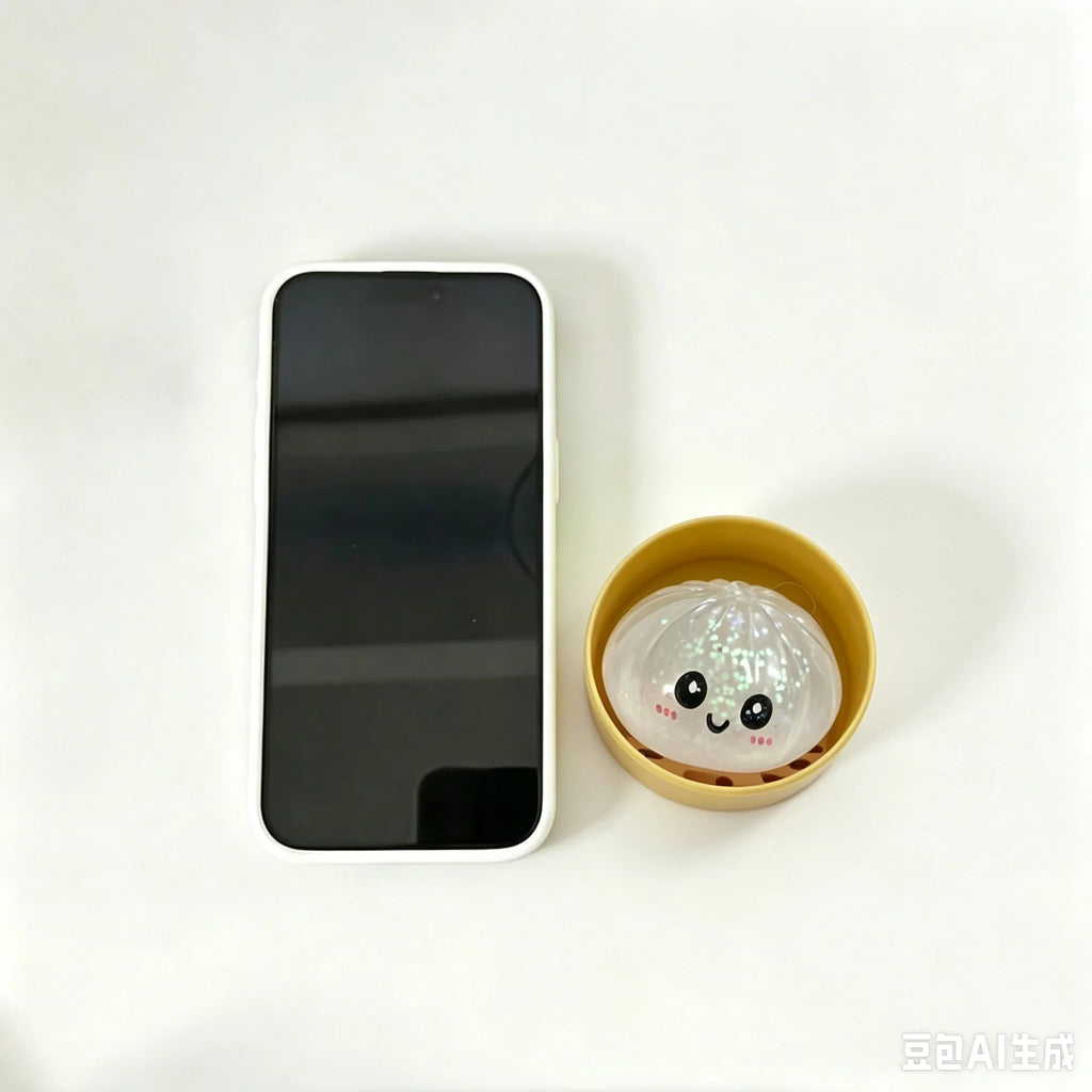 Dumpling Squishy Stress Toy — Cute Slow-Rising Sensory Fidget with Steamer Box