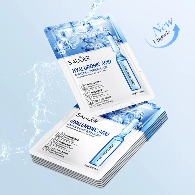 Hyaluronic Acid Sheet Masks (10-Pack) — Hydrating & Firming Ampoule Face Masks