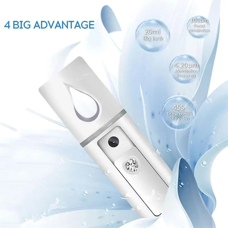 Mini Nano Facial Mist Steamer — Cute Handheld Hydration