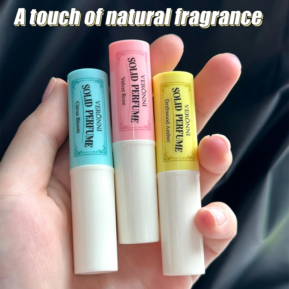 Solid Perfume Sticks 3-Pack — Long-Lasting Pocket Fragrance for Women