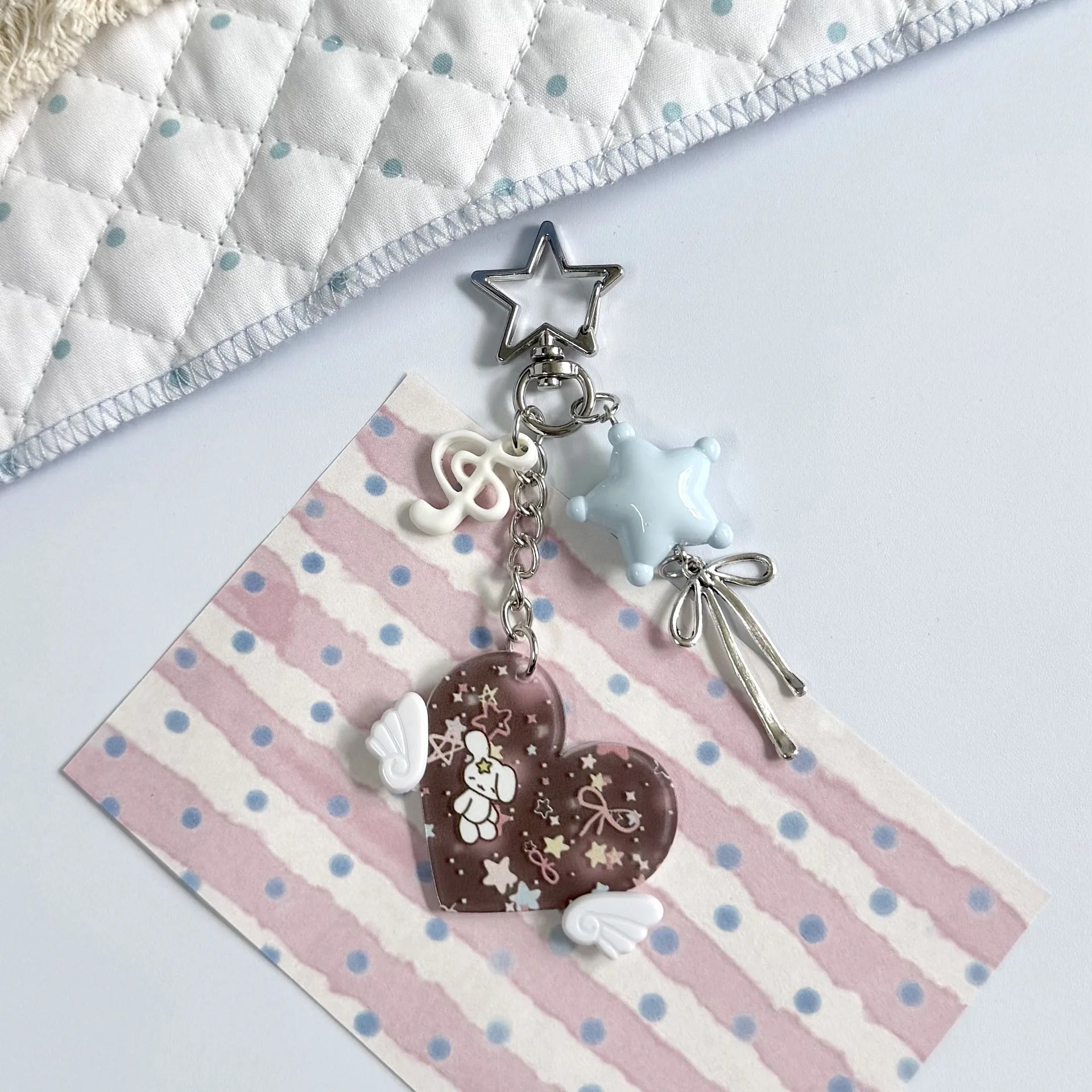 Cute Animal Trinket Keychain — Kawaii Bag Charm & Backpack Pendant