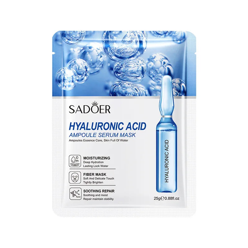 Hyaluronic Acid Sheet Masks (10-Pack) — Hydrating & Firming Ampoule Face Masks