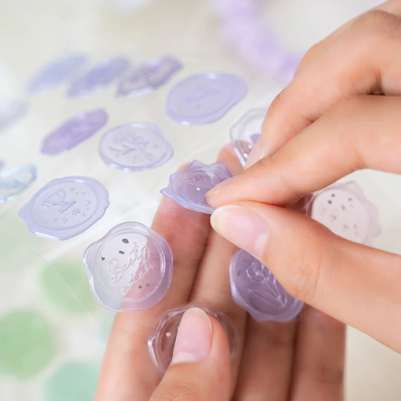 Vintage Wax Seal Stickers — 18pcs Self-Adhesive Envelope Seals