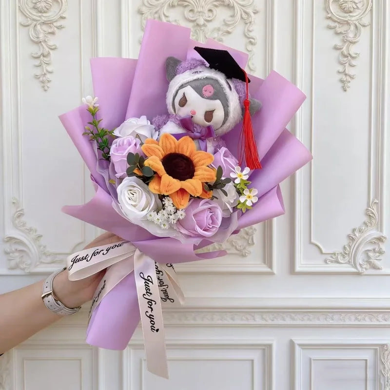 Hello Kitty Plush Bouquet — Kawaii Sanrio Graduation & Birthday Gift