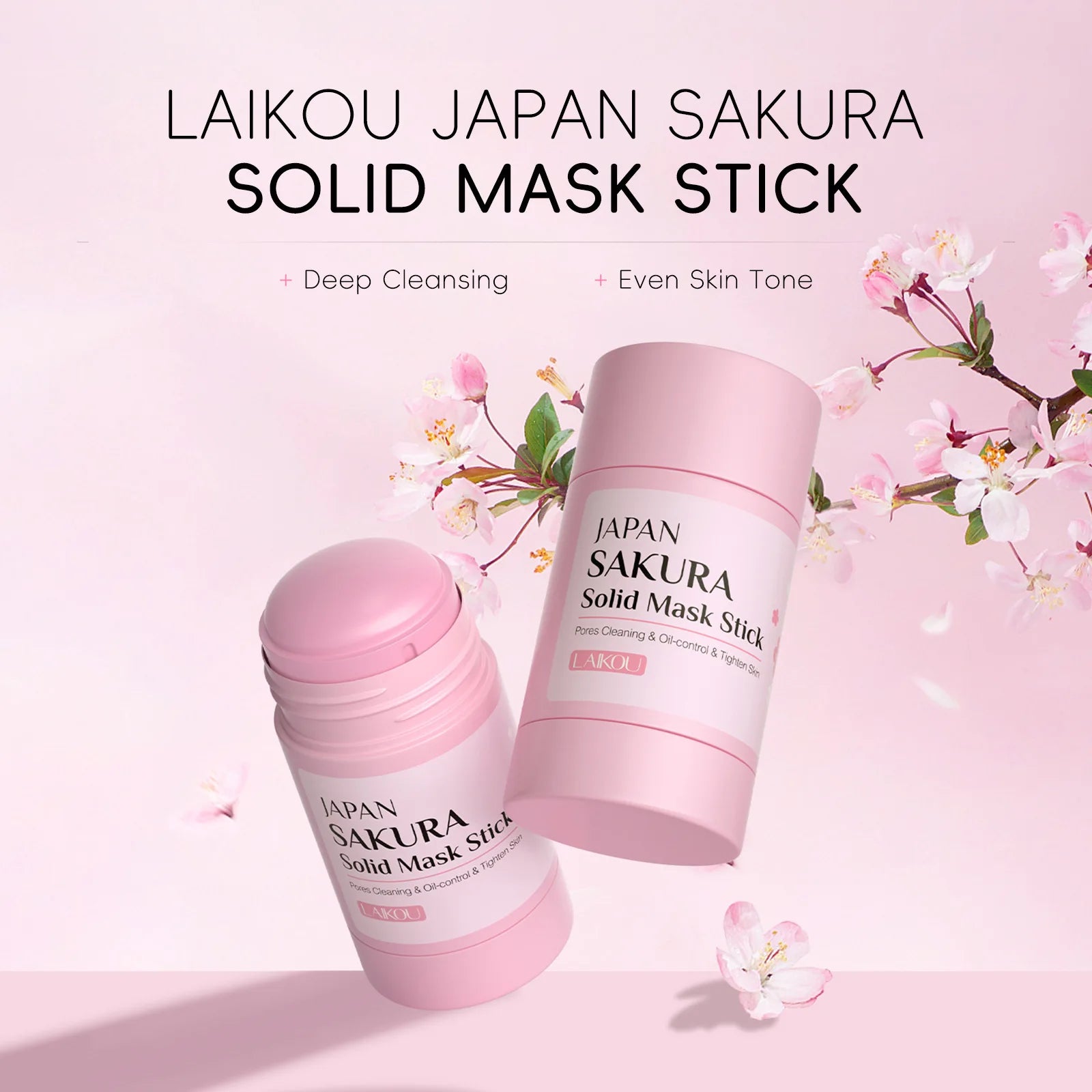 Sakura Clay Mask Stick — Deep-Cleansing Mud Mask for Pores & Blackheads