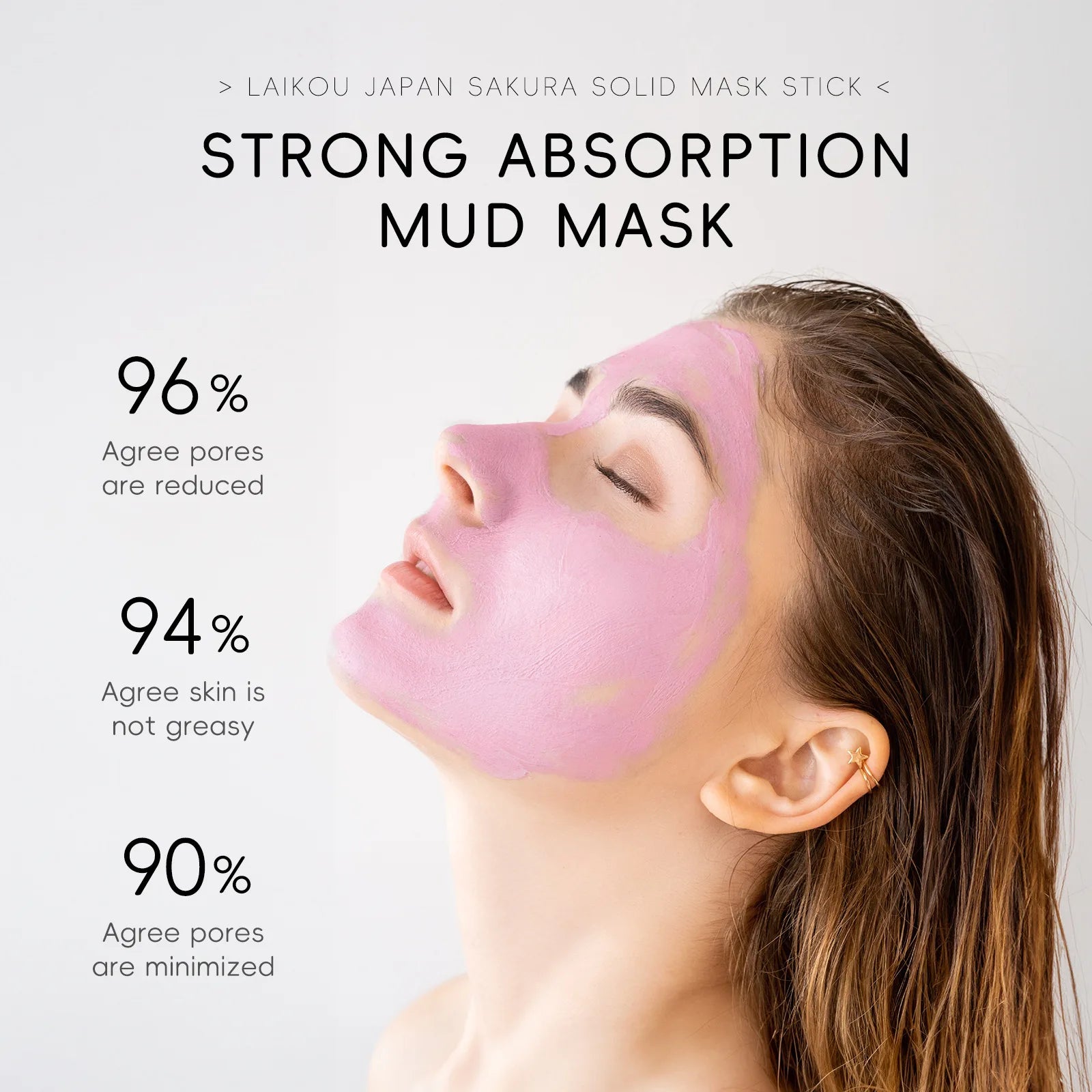 Sakura Clay Mask Stick — Deep-Cleansing Mud Mask for Pores & Blackheads