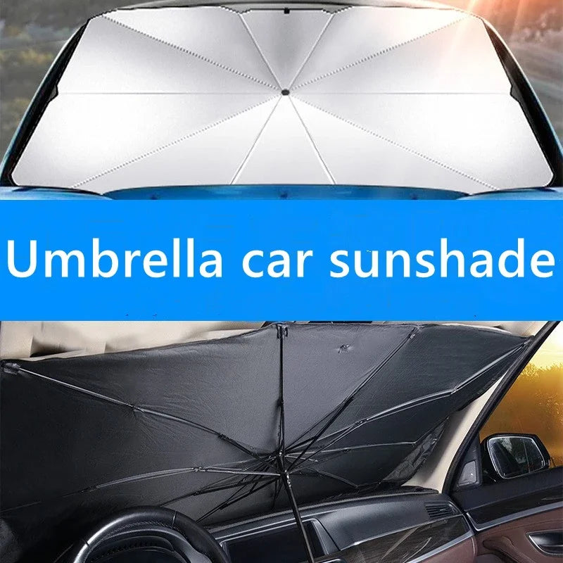Retractable Car Windshield Sunshade — UV & Heat-Block Sun Visor