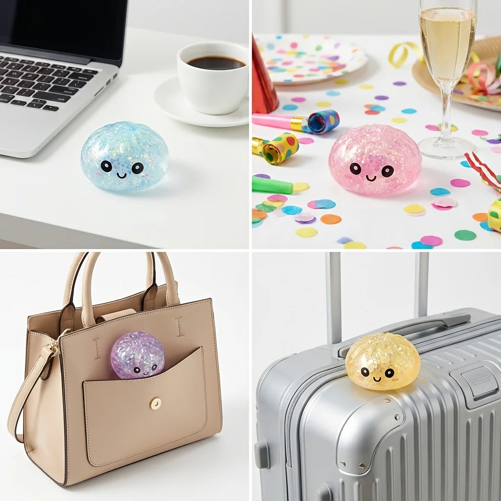Dumpling Squishy Stress Toy — Cute Slow-Rising Sensory Fidget with Steamer Box