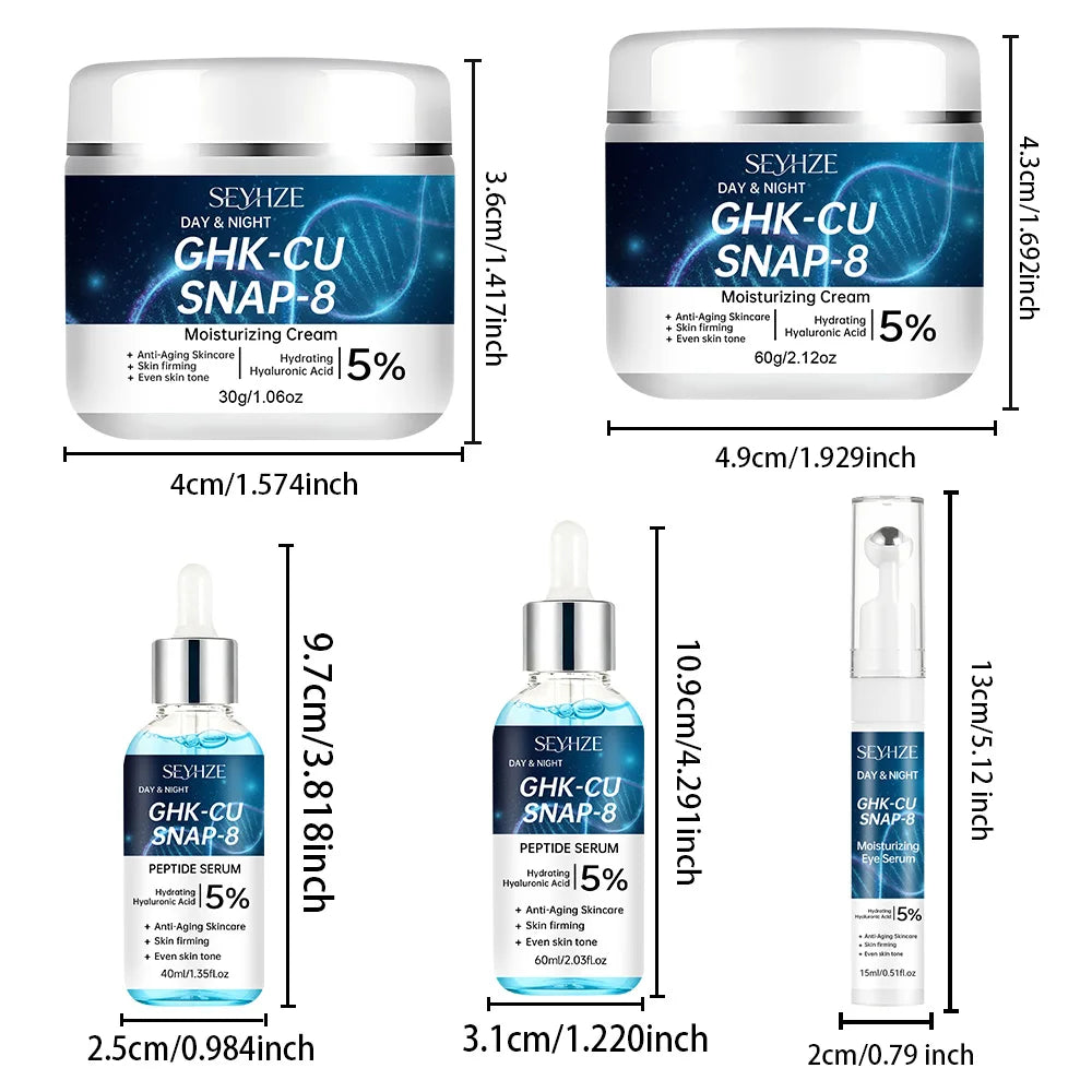 Peptide Skincare Set (3-Piece) — Anti-Aging Serum, Cream & Eye Essence