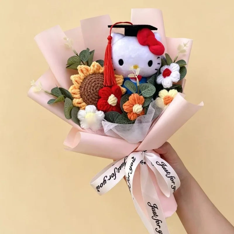 Hello Kitty Plush Bouquet — Kawaii Sanrio Graduation & Birthday Gift