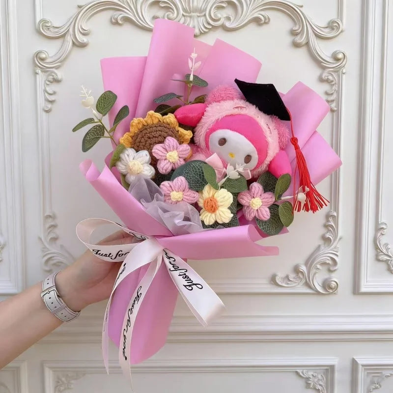Hello Kitty Plush Bouquet — Kawaii Sanrio Graduation & Birthday Gift