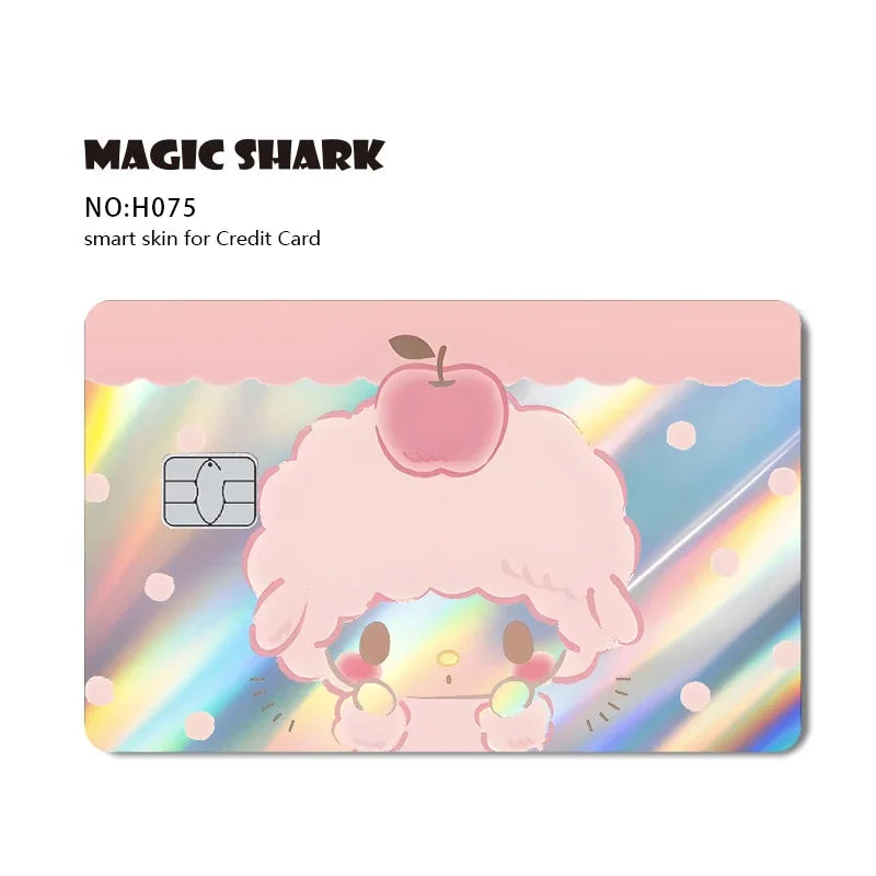 Hello Kitty Card Skin Stickers — Holographic Sanrio Debit Card Covers