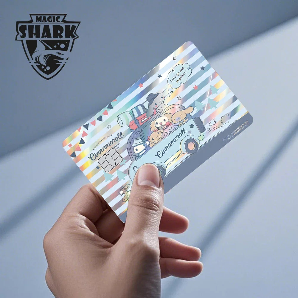Hello Kitty Card Skin Stickers — Holographic Sanrio Debit Card Covers