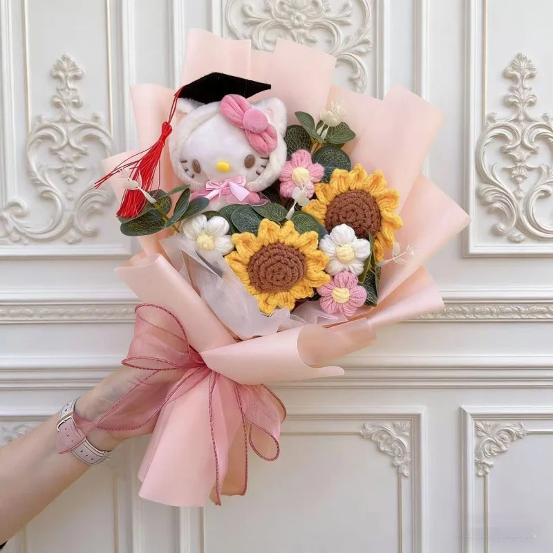 Hello Kitty Plush Bouquet — Kawaii Sanrio Graduation & Birthday Gift
