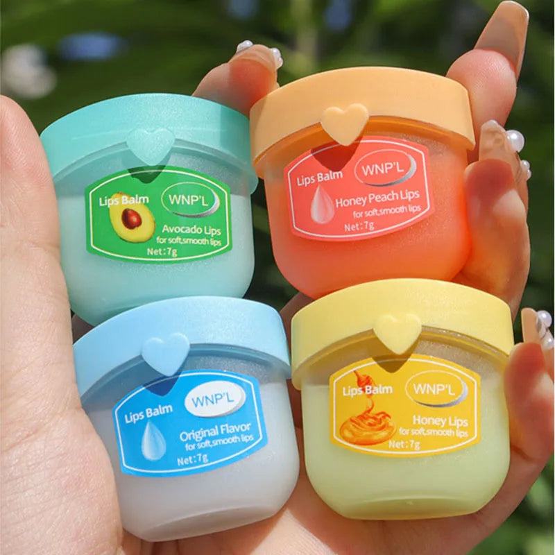 Moisturizing Lip Balm Set 6-Pack Natural Plant Formula Anti-Cracking Hydrating Lip Care