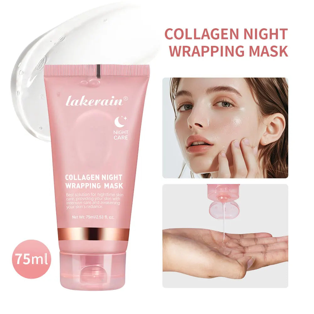 Korean Collagen Peel-Off Face Mask Anti-Wrinkle Lifting Overnight Bio Pack Night Wrapping Mask