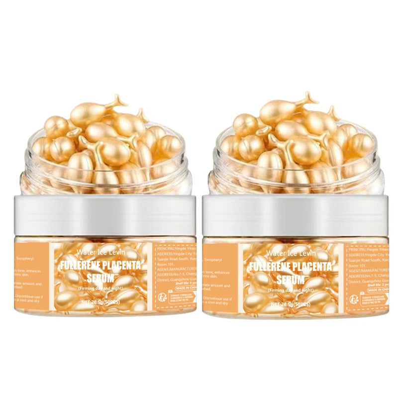 50-Count Collagen Serum Capsules Anti-Aging Spot & Wrinkle Treatment Hyaluronic Acid Whitening