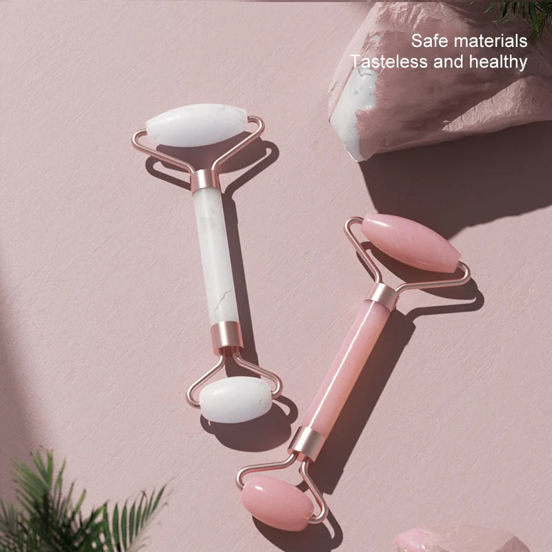 Facial Roller & Gua Sha Tool — Face, Neck & Eye Massage Skincare Set