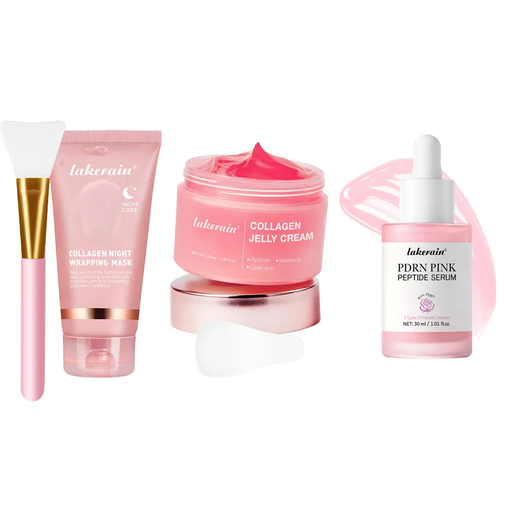 Korean Collagen Peel-Off Face Mask Anti-Wrinkle Lifting Overnight Bio Pack Night Wrapping Mask
