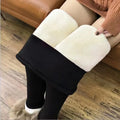 Lamb Cashmere Fleece Leggings — High-Waist Warm Winter Joggers
