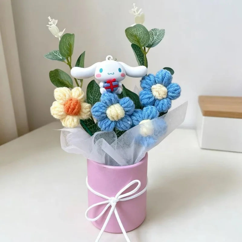 Sanrio Hello Kitty Flower Bouquet — Cute Artificial Rose Gift Bouquet