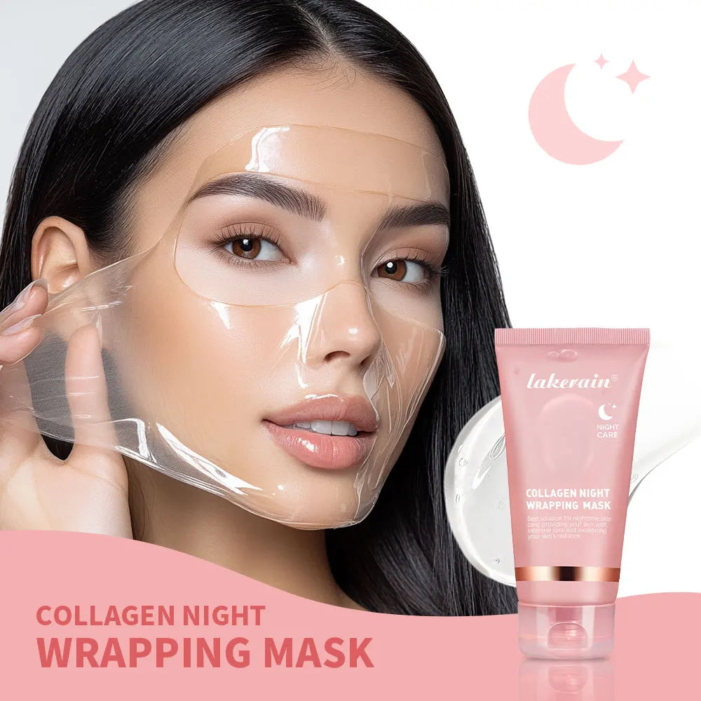 Korean Collagen Peel-Off Face Mask Anti-Wrinkle Lifting Overnight Bio Pack Night Wrapping Mask